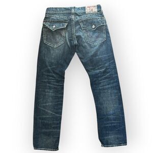 True-religion Men's Blue and Navy Jeans